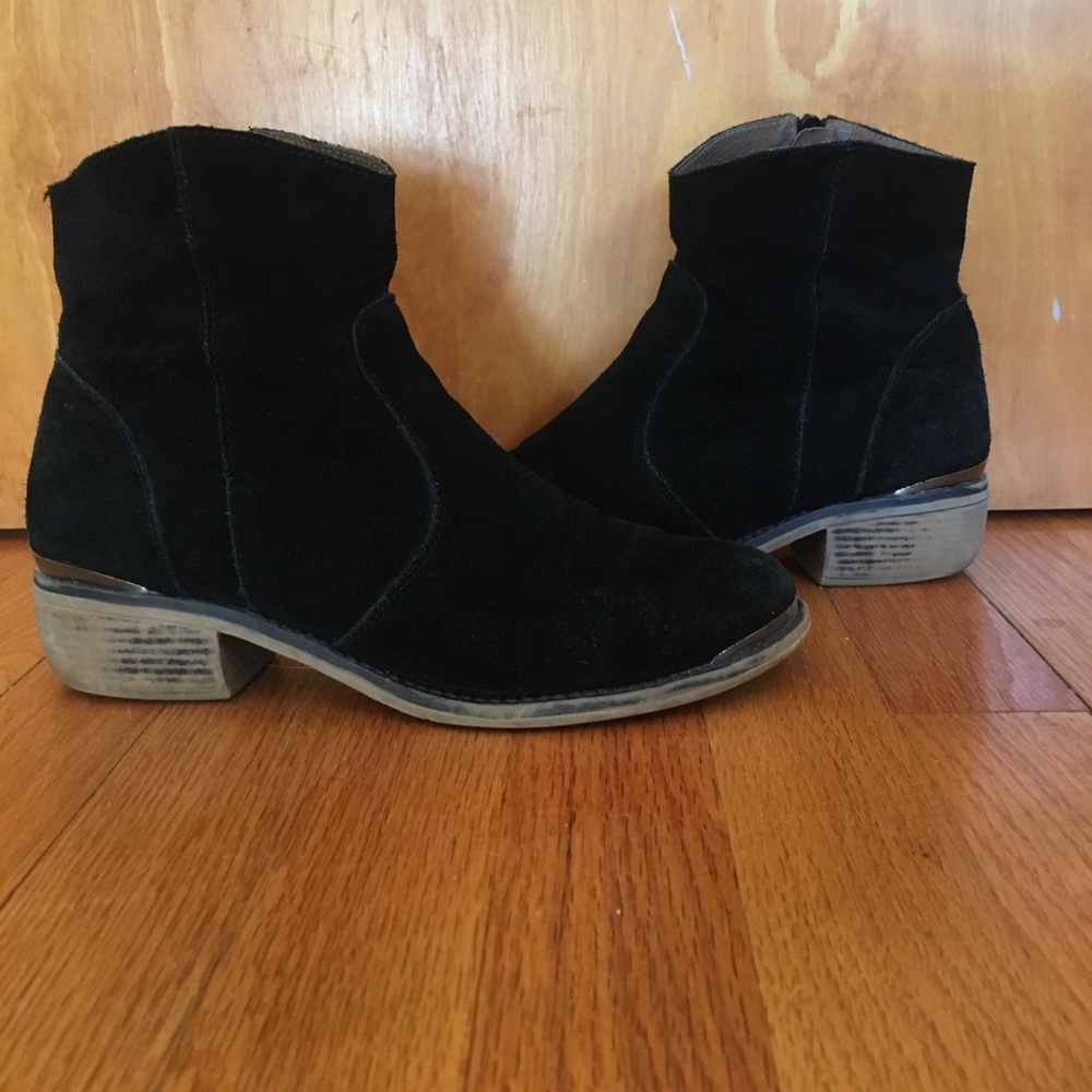 Suede Slouch Booties